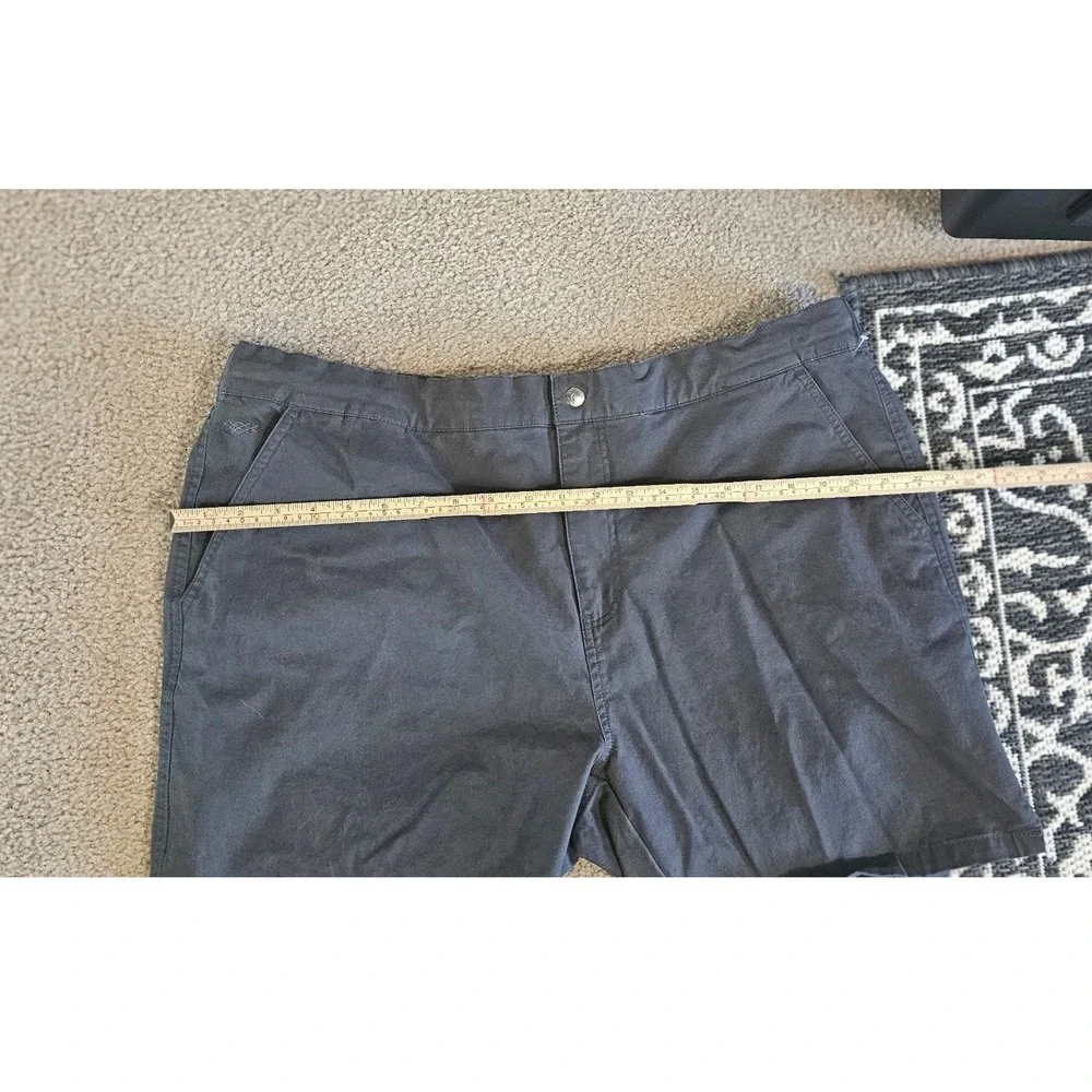 Mens Charcoal Grey Flat Front Casual Shorts Size 38 Dark Grey Summer Shorts